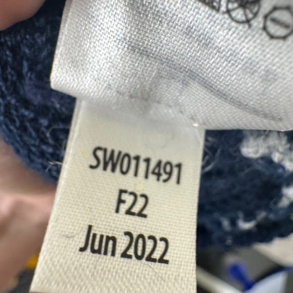 SmartWool Cantar One Size Watch Cap Blue Gray Colorblock Beanie Merino Ski - Picture 4 of 4